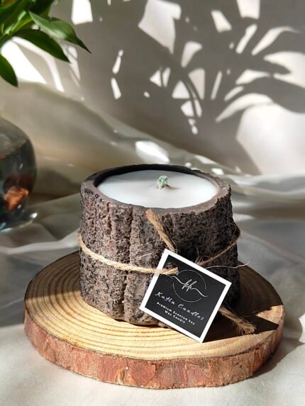 Tree Trunk Candle | Designer Candle | Wood log Candle